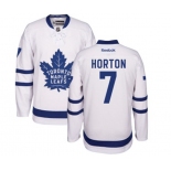 Women Reebok Toronto Maple Leafs #7 Tim Horton Authentic White Away NHL Jersey