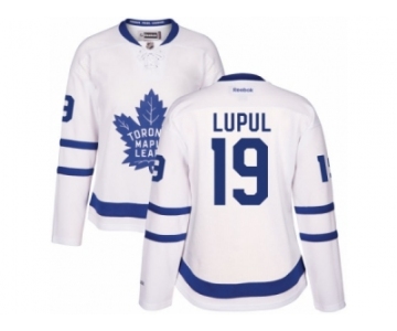 Women's Reebok Toronto Maple Leafs #19 Joffrey Lupul Authentic White Away NHL Jerseys