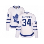 Women's Reebok Toronto Maple Leafs #34 Auston Matthews Authentic White Away NHL Jersey