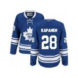 Women's Toronto Maple Leafs #28 Kasperi Kapanen Blue Alternate Stitched NHL Jersey