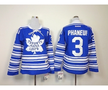 women nhl jerseys toronto maple leafs #3 phaneuf blue[2014 winter classic patch C]