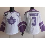 women nhl jerseys toronto maple leafs #3 phaneuf white