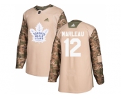 Youth Adidas Toronto Maple Leafs #12 Patrick Marleau Camo Authentic 2017 Veterans Day Stitched NHL Jersey