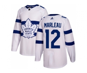 Youth Adidas Toronto Maple Leafs #12 Patrick Marleau White Authentic 2018 Stadium Series Stitched NHL Jersey