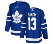 Youth Adidas Toronto Maple Leafs #13 Mats Sundin Authentic Royal Blue Home NHL Jersey