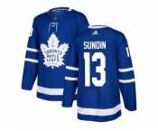 Youth Adidas Toronto Maple Leafs #13 Mats Sundin Blue Home Authentic Stitched NHL Jersey