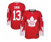 Youth Adidas Toronto Maple Leafs #13 Mats Sundin Red Team Canada Authentic Stitched NHL Jersey