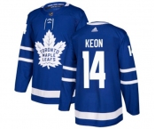 Youth Adidas Toronto Maple Leafs #14 Dave Keon Authentic Royal Blue Home NHL Jersey