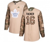 Youth Adidas Toronto Maple Leafs #16 Darcy Tucker Authentic Camo Veterans Day Practice NHL Jersey