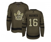 Youth Adidas Toronto Maple Leafs #16 Mitchell Marner Green Salute to Service Stitched NHL Jersey