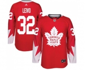 Youth Adidas Toronto Maple Leafs #32 Josh Leivo Authentic Red Alternate NHL Jersey