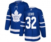 Youth Adidas Toronto Maple Leafs #32 Josh Leivo Authentic Royal Blue Home NHL Jersey