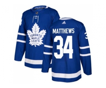 Youth Adidas Toronto Maple Leafs #34 Auston Matthews Blue Home Authentic Stitched NHL Jersey