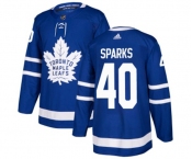 Youth Adidas Toronto Maple Leafs #40 Garret Sparks Authentic Royal Blue Home NHL Jersey