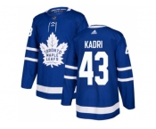 Youth Adidas Toronto Maple Leafs #43 Nazem Kadri Blue Home Authentic Stitched NHL Jersey