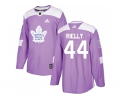 Youth Adidas Toronto Maple Leafs #44 Morgan Rielly Purple Authentic Fights Cancer Stitched NHL Jersey