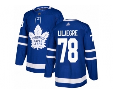 Youth Adidas Toronto Maple Leafs #78 Timothy Liljegren Authentic Royal Blue Home NHL Jersey