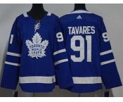 Youth Adidas Toronto Maple Leafs #91 Tavares Authentic Royal Blue Home NHL Jersey