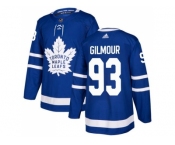 Youth Adidas Toronto Maple Leafs #93 Doug Gilmour Blue Home Authentic Stitched NHL Jersey