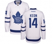 Youth Reebok Toronto Maple Leafs #14 Dave Keon Authentic White Away NHL Jersey