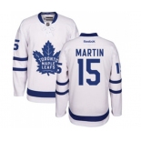 Youth Reebok Toronto Maple Leafs #15 Matt Martin Authentic White Away NHL Jersey