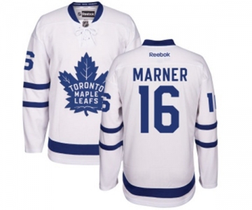 Youth Reebok Toronto Maple Leafs #16 Mitchell Marner Authentic White Away NHL Jersey