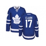 Youth Reebok Toronto Maple Leafs #17 Wendel Clark Authentic Royal Blue Home NHL Jerseys