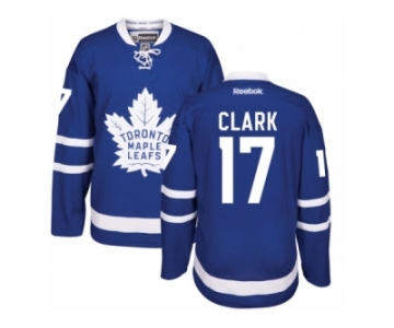 Youth Reebok Toronto Maple Leafs #17 Wendel Clark Authentic Royal Blue Home NHL Jerseys