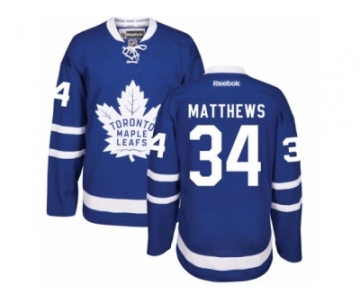 Youth Reebok Toronto Maple Leafs #34 Auston Matthews Authentic Royal Blue Home NHL Jersey