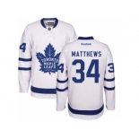 Youth Reebok Toronto Maple Leafs #34 Auston Matthews Authentic White Away NHL Jersey