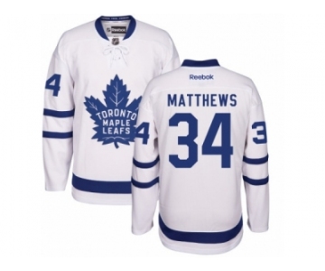 Youth Reebok Toronto Maple Leafs #34 Auston Matthews Authentic White Away NHL Jersey