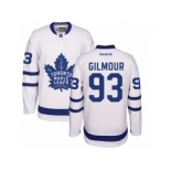 Youth Reebok Toronto Maple Leafs #93 Doug Gilmour Authentic White Away NHL Jerseys