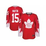 Youth Toronto Maple Leafs #15 Matt Martin Red Alternate Stitched NHL Jersey