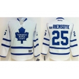 Youth Toronto Maple Leafs #25 James Van Riemsdyk White Stitched NHL Jersey