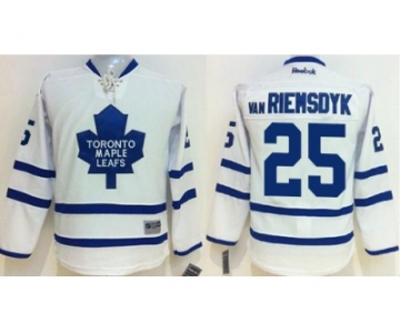 Youth Toronto Maple Leafs #25 James Van Riemsdyk White Stitched NHL Jersey