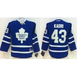 Youth Toronto Maple Leafs #43 Nazem Kadri Blue Home Stitched NHL Jersey