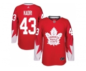 Youth Toronto Maple Leafs #43 Nazem Kadri Red Alternate Stitched NHL Jersey