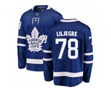 Youth Toronto Maple Leafs #78 Timothy Liljegren Authentic Royal Blue Home Fanatics Branded Breakaway NHL Jersey