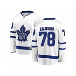 Youth Toronto Maple Leafs #78 Timothy Liljegren Authentic White Away Fanatics Branded Breakaway NHL Jersey