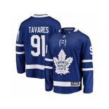 Youth Toronto Maple Leafs #91 John Tavares Branded Blue Home Breakaway Stitched NHL Jersey