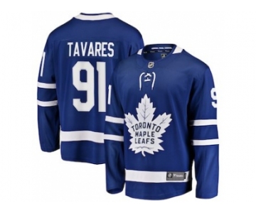 Youth Toronto Maple Leafs #91 John Tavares Branded Blue Home Breakaway Stitched NHL Jersey