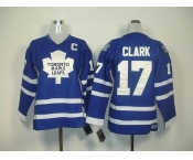 youth nhl jerseys toronto maple leafs #17 clark blue(C)