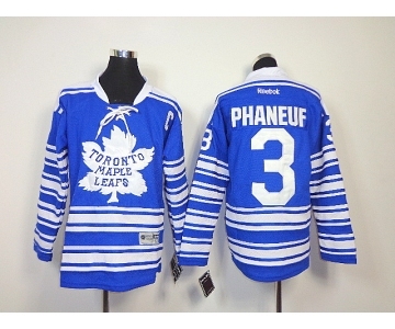 youth nhl jerseys toronto maple leafs #3 phaneuf blue[2014 winter classic patch C]