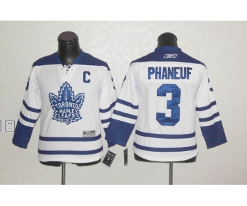 youth nhl jerseys toronto maple leafs #3 phaneuf blue[C]