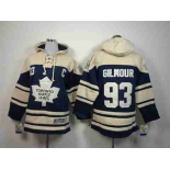 youth nhl jerseys toronto maple leafs #93 gilmour blue-cream[pullover hooded sweatshirt][patch C]