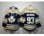 youth nhl jerseys toronto maple leafs #93 gilmour blue-cream[pullover hooded sweatshirt][patch C]