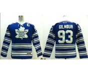 youth nhl jerseys toronto maple leafs #93 gilmour blue[2014 winter classic patch C]