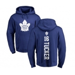 NHL Adidas Toronto Maple Leafs #16 Darcy Tucker Royal Blue Backer Pullover Hoodie