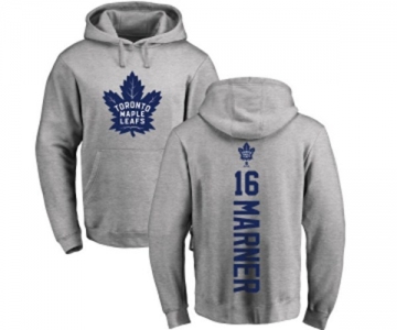 NHL Adidas Toronto Maple Leafs #16 Mitchell Marner Ash Backer Pullover Hoodie