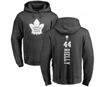 NHL Adidas Toronto Maple Leafs #44 Morgan Rielly Charcoal One Color Backer Pullover Hoodie